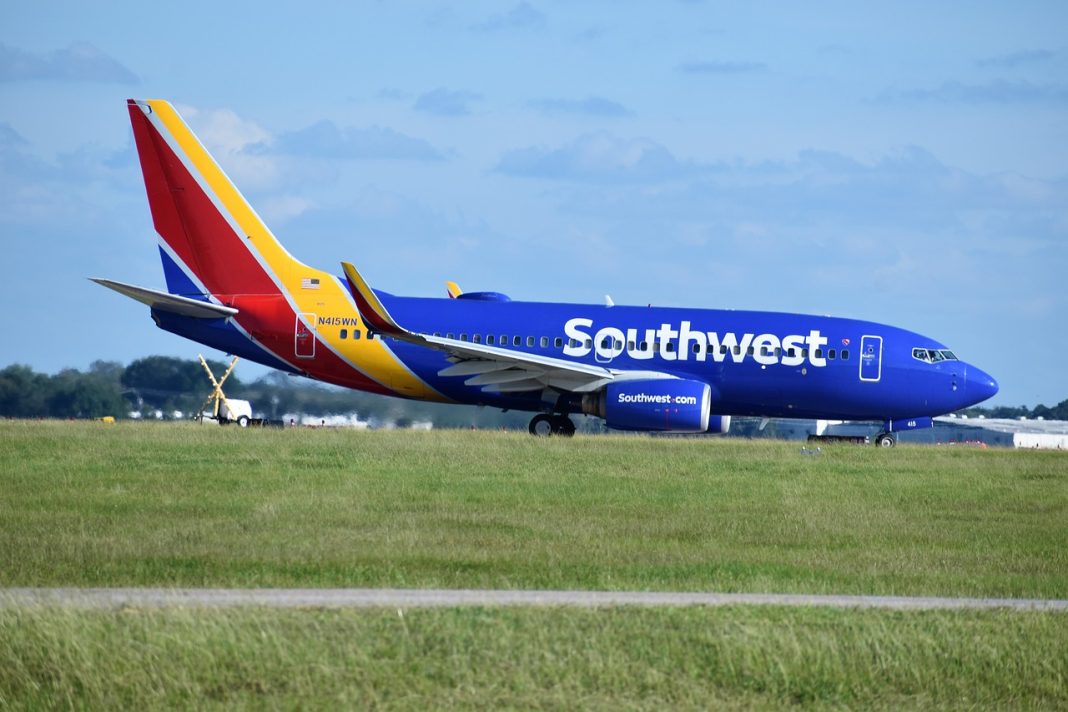 flugzeug, southwest airlines, flughafen